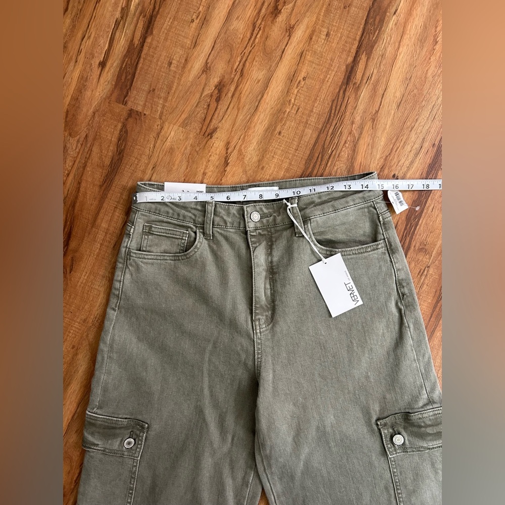 Vervet Lindsey 90s Vintage Loose Fit Wide Leg Stretch Cargo Pant Womens Size 29 - Picture 12 of 14
